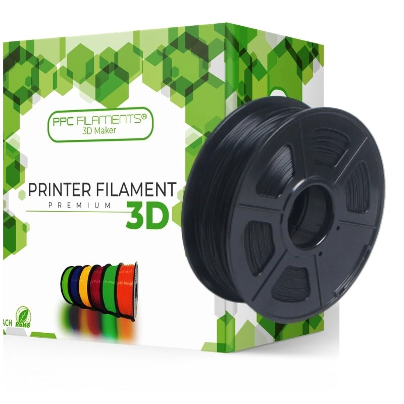 FILAMENTO 3D ABS NEGRO 1KG PPC | FILAMENTOS - 1