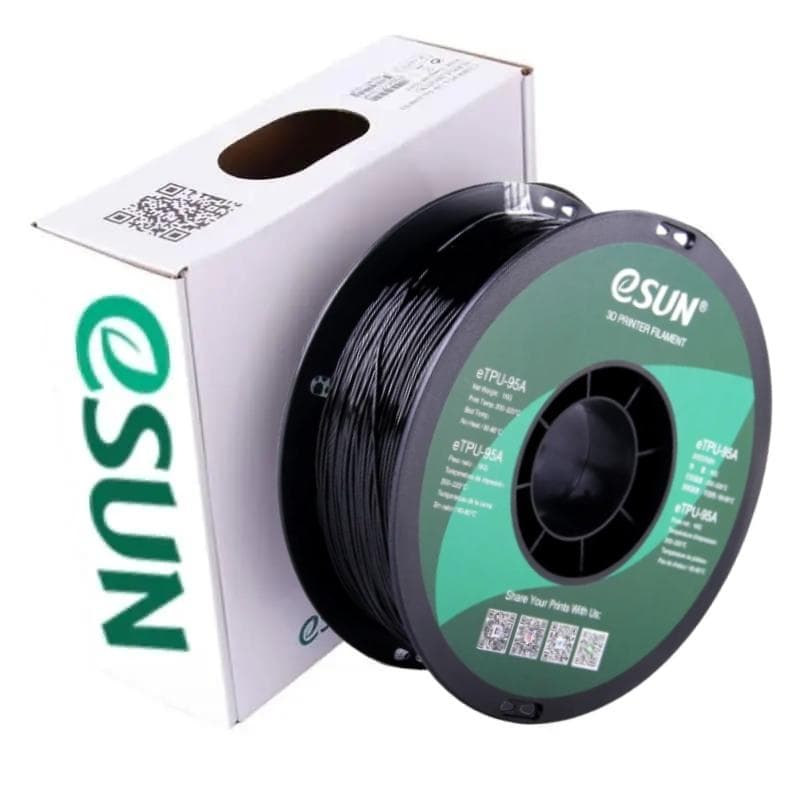 FILAMENTO 3D ESUN 1KG TPU NEGRO FILAMENTOS - 1