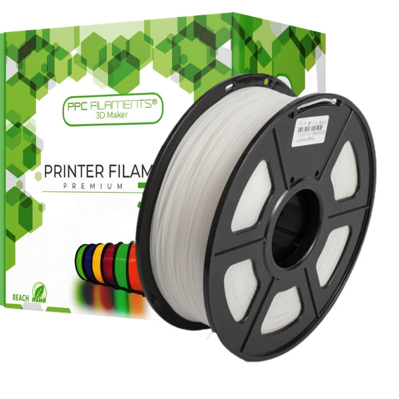 FILAMENTO 3D PLA BRILLA EN OSCURIDAD BLANCO 1KG PPC FILAMENTS | FILAMENTOS - 1