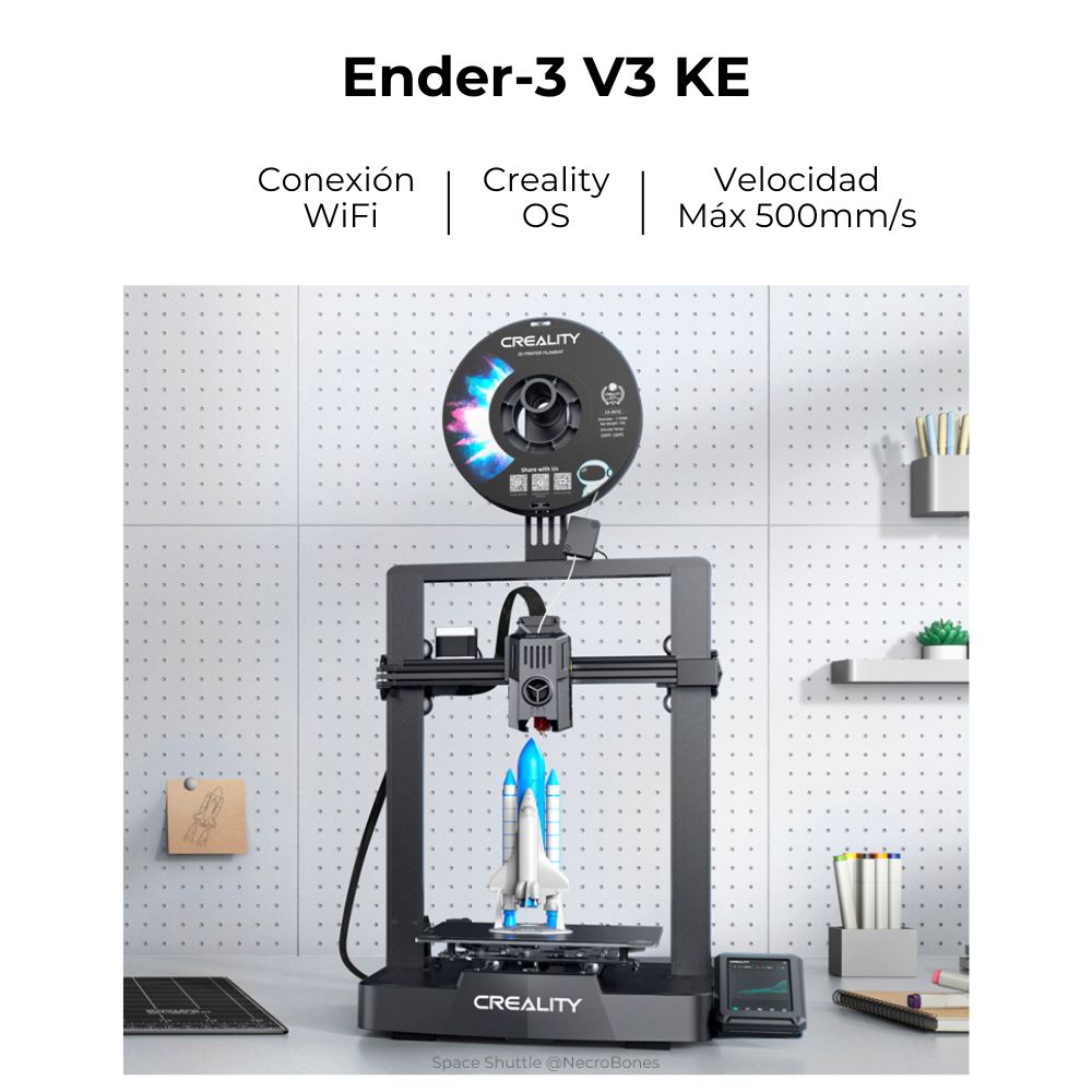 ENDER-3 V3 KE CREALITY + 2 FILAMENTOS PLA ENDER - 2