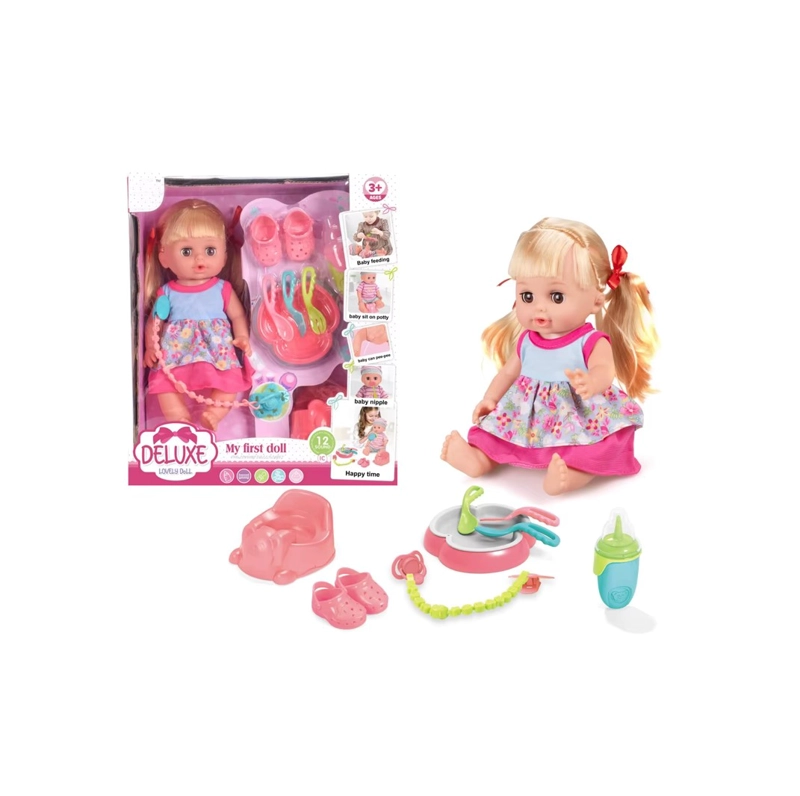 MUÑECA DE JUGUETE ROSA CON 12 SONIDOS DIFERENTES PARA NIÑAS - 2