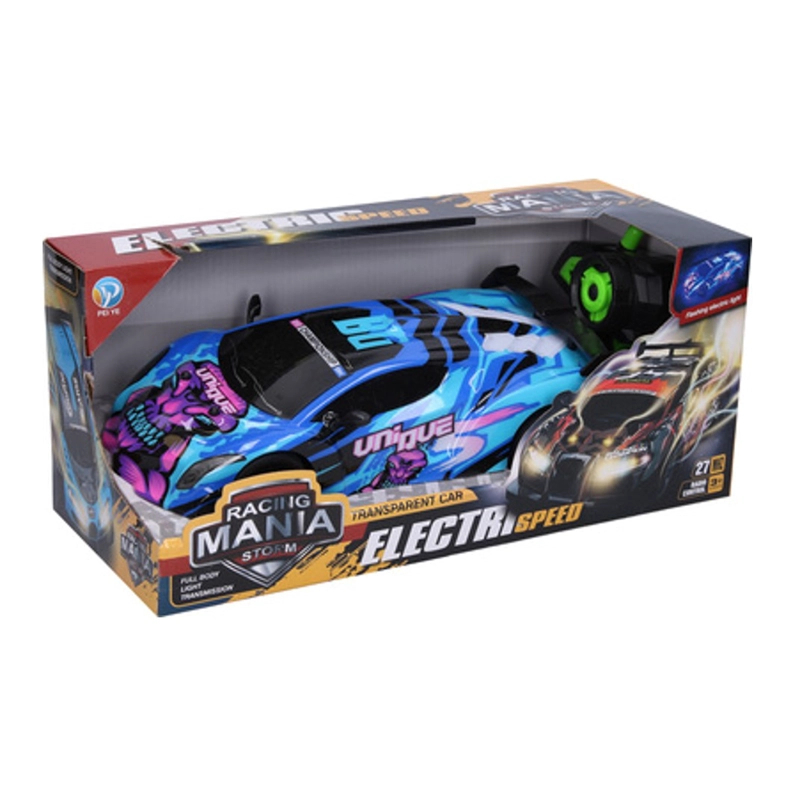 JUGUETE AUTO MULTICOLOR CONTROL REMOTO CARRERAS LUMINOSO - 1