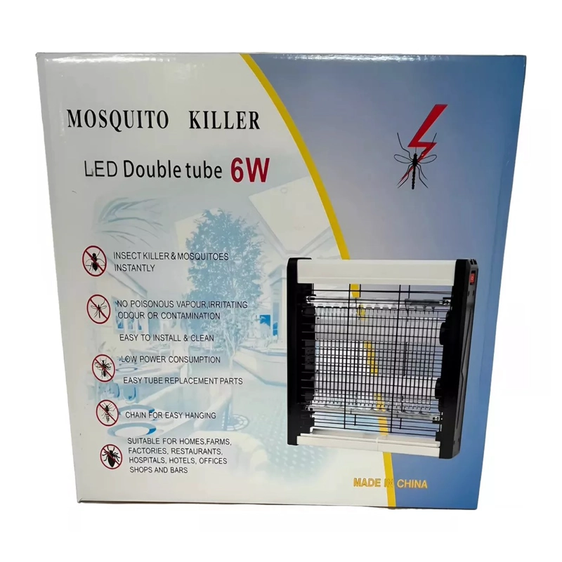 LAMPARA ELE CTRICA PARA MATAR MOSCAS Y INSECTOS LED 6W - 3