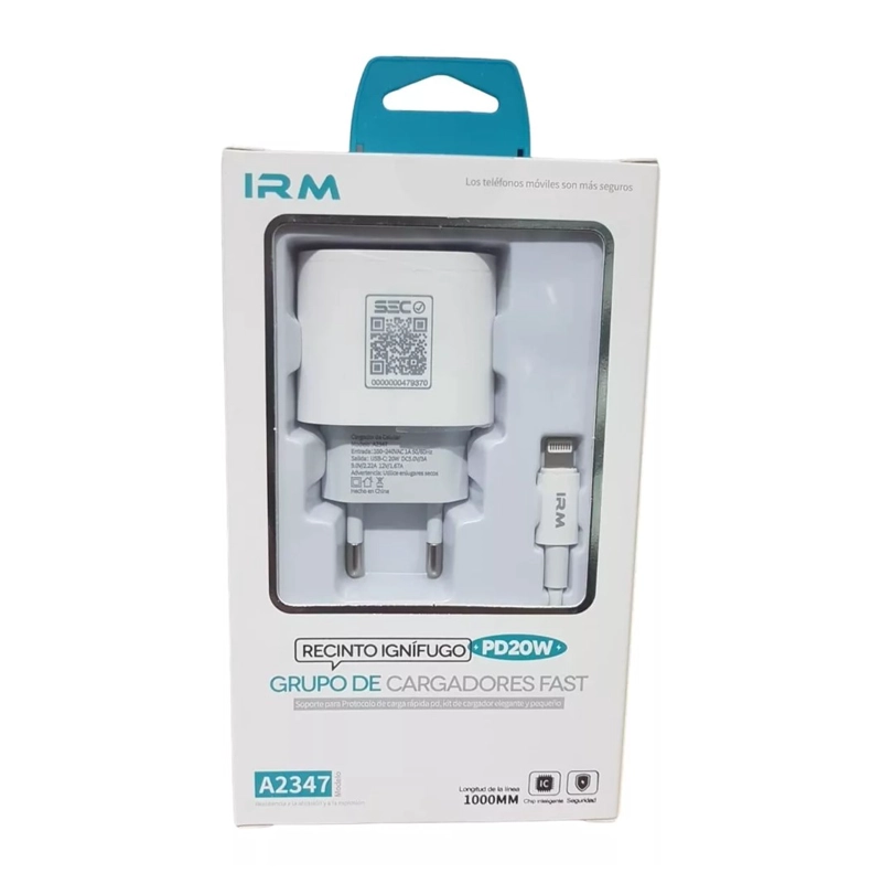 CARGADOR PARA IPHONE CARGA RAPIDA A2347 - 3