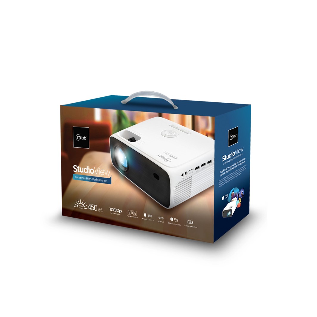 PROYECTOR MICROLAB STUDIO VIEW LED FHD 1080P - 4