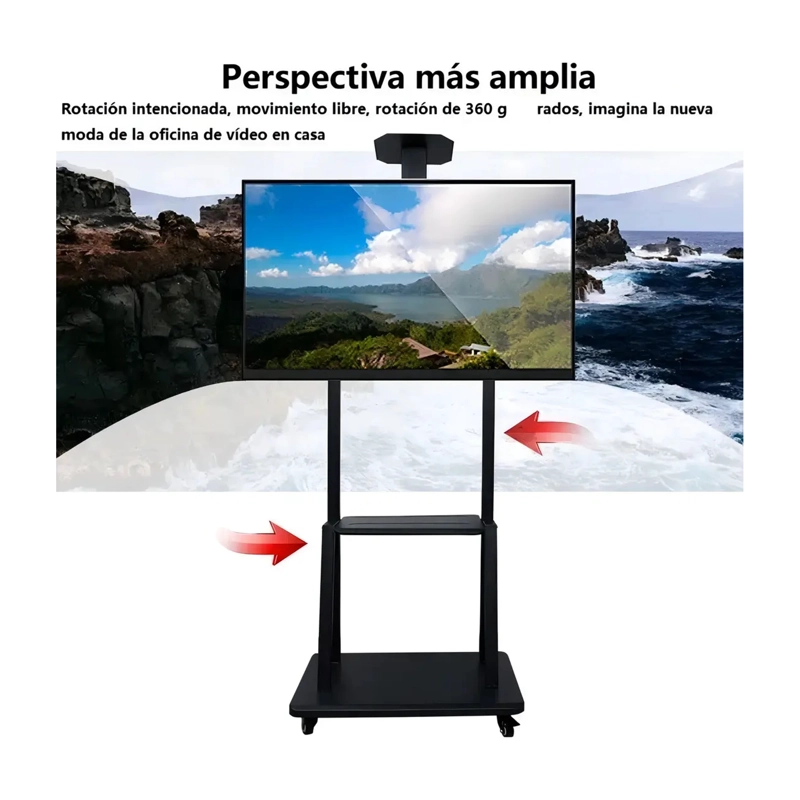 SOPORTE STAND DE TV MOVIL 32 - 70 PULGADAS CARRO MOVIL RUEDA - 5