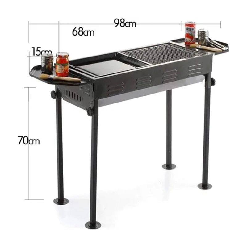 ESTUFA PARRILLA PARRILLERA PORTATIL PLEGABLE BARBACOA ASADO - 2
