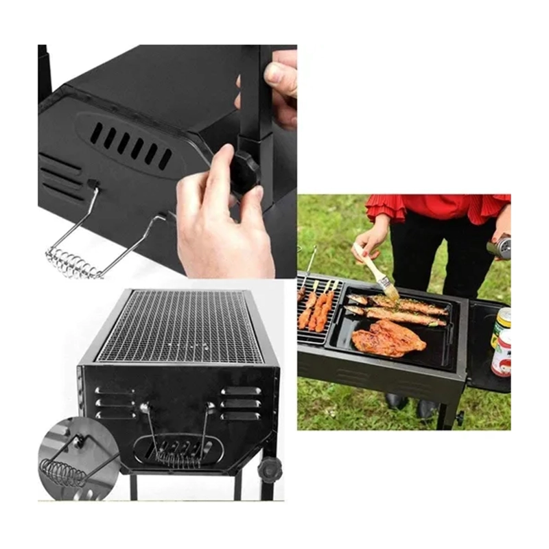 ESTUFA PARRILLA PARRILLERA PORTATIL PLEGABLE BARBACOA ASADO - 3