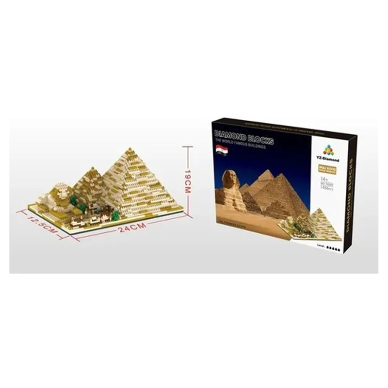 SET DE CONSTRUCCION PIRAMIDES EGIPTO 3D 1456 PIEZAS - 3