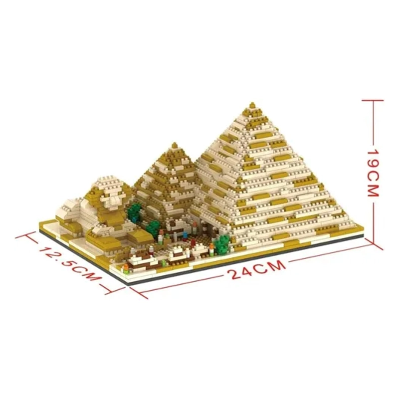 SET DE CONSTRUCCION PIRAMIDES EGIPTO 3D 1456 PIEZAS - 4