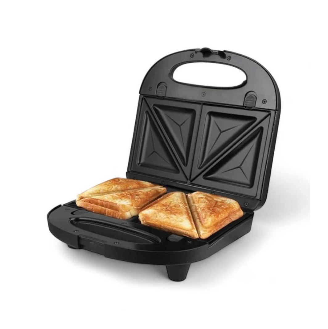 SANDWICHERA 700W DE ACERO INOXIDABLE DOBLE AIWA - 4