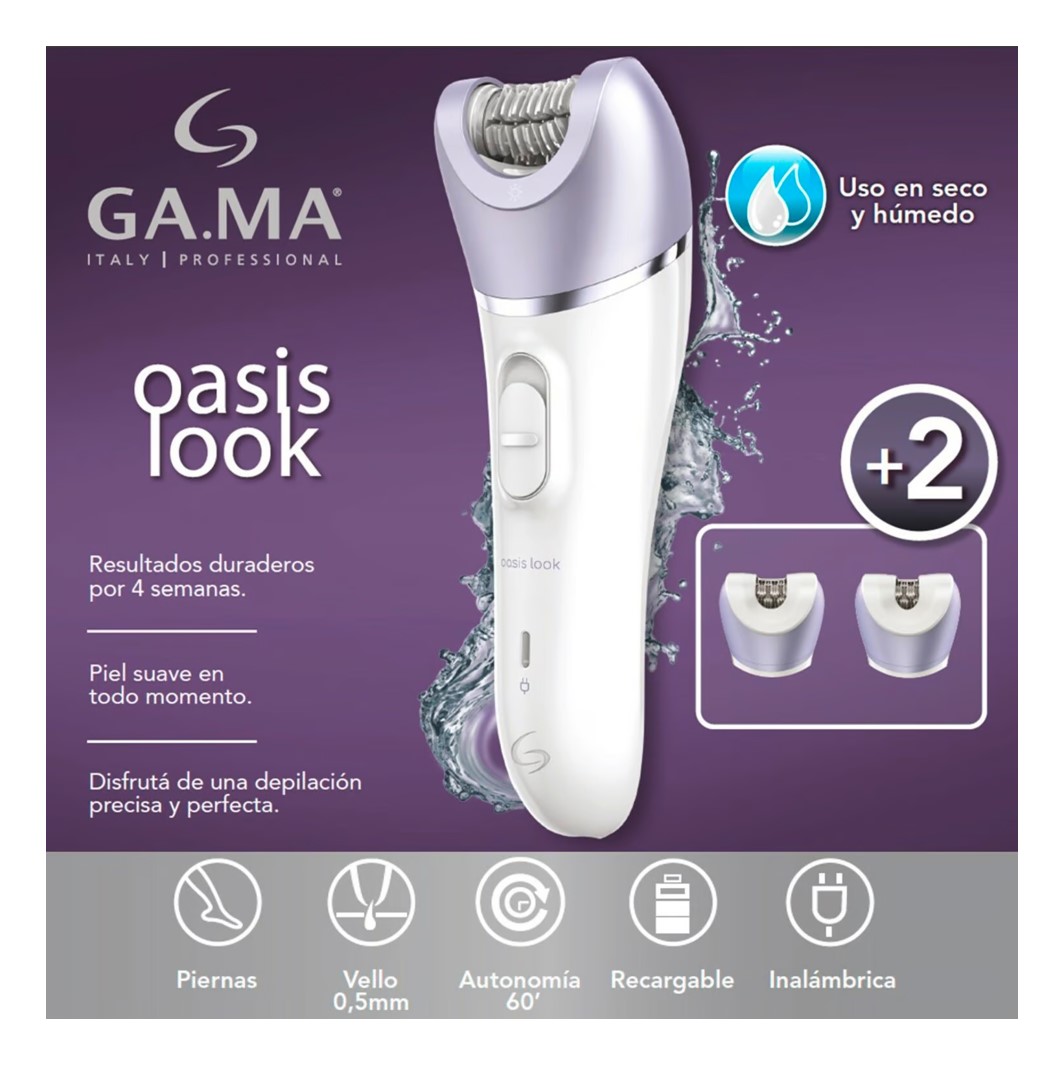 DEPILADORA RECARGABLE USB GAMA OASIS LOOK - 5