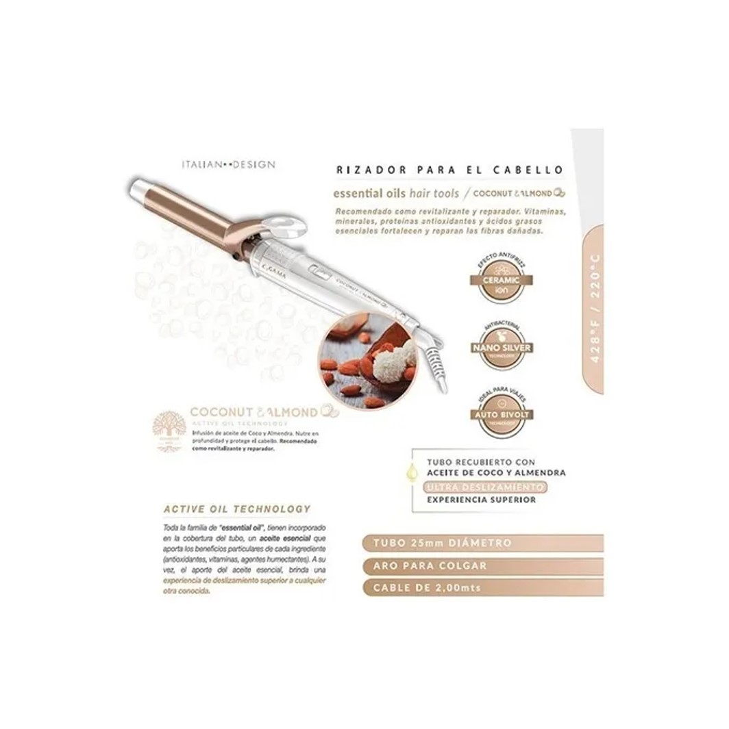 ONDULADOR DE PELO COCONUT 25MM 1600W - 4