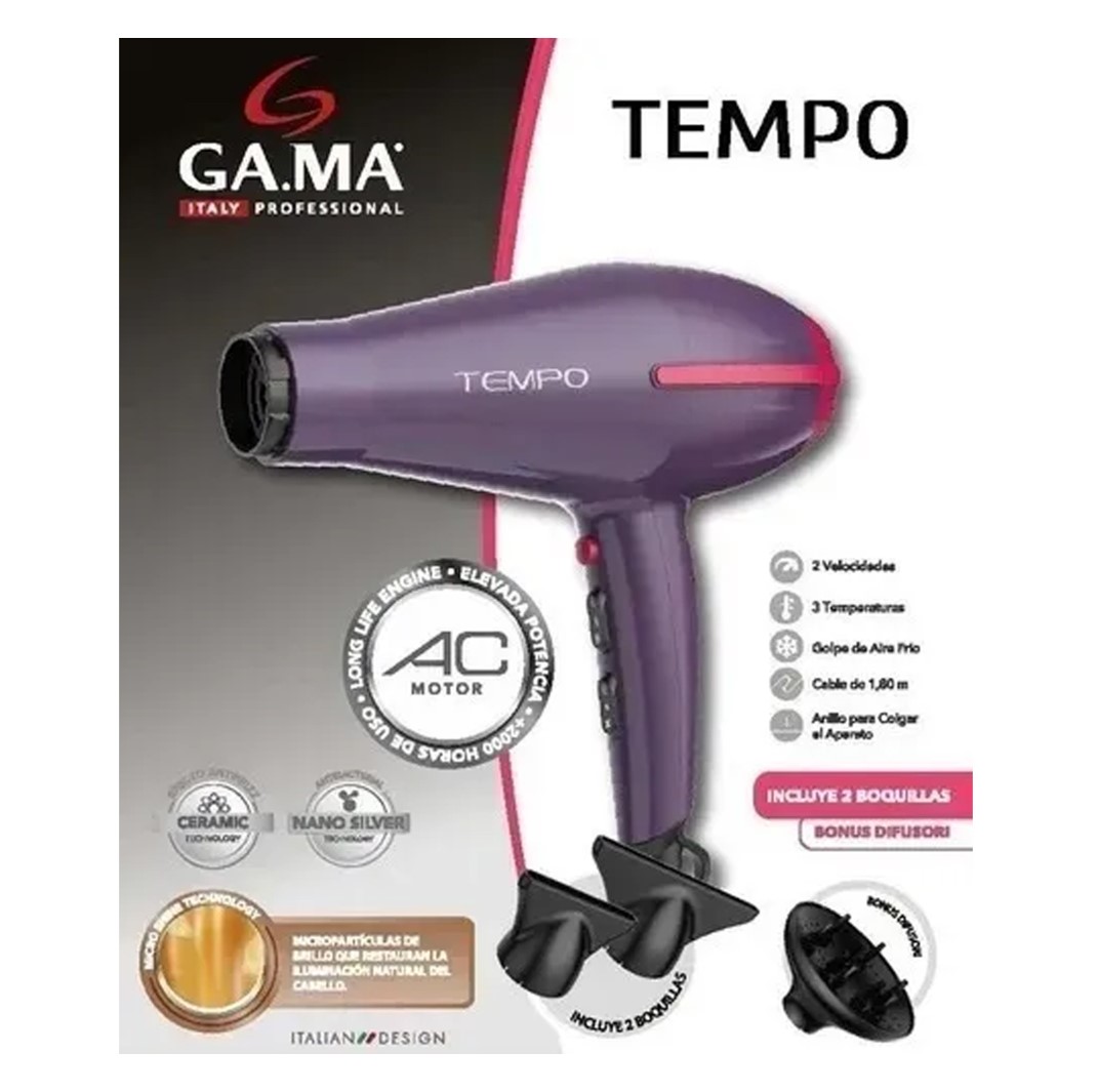 SECADOR DE CABELLO GAMA TEMPO CERAMIC 2200W - 4