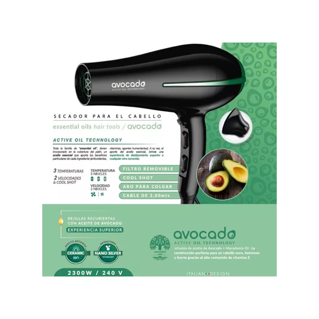 SECADOR DE PELO GAMA AVOCADO ST 220V 3 VELOCIDADES - 4