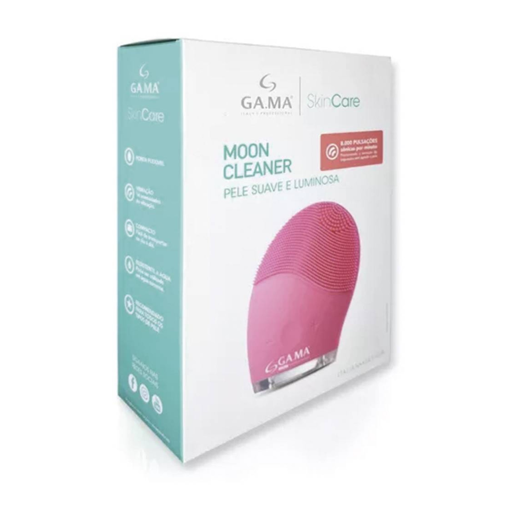LIMPIADOR FACIAL GAMA FACE CLEANING MOON RECARGABLE USB - 3