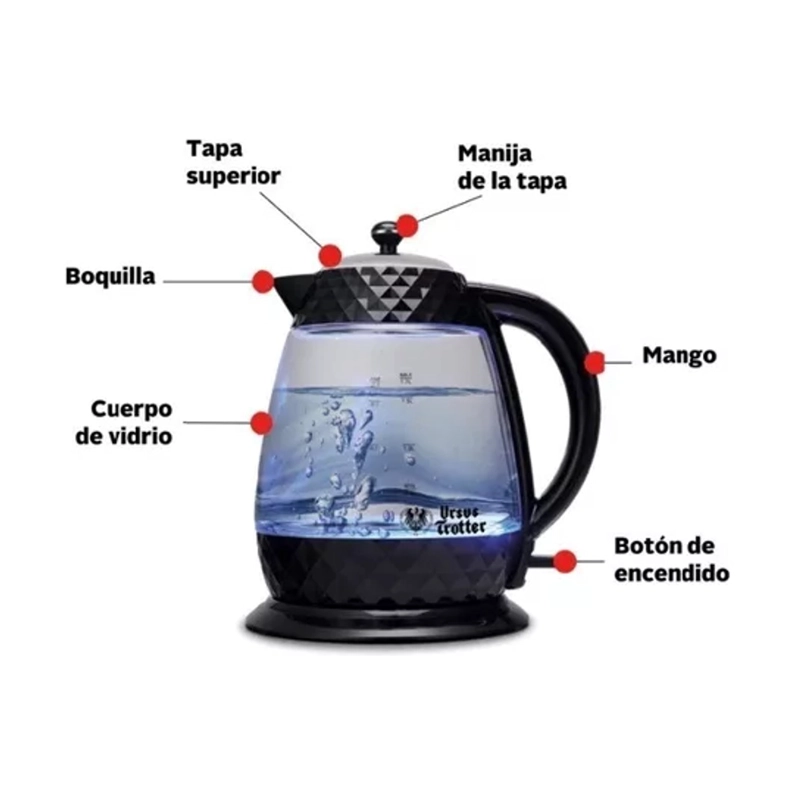 HERVIDOR DE AGUA ELECTRICO URSUS TROTTER 2000W UT-DIAMONDS17 - 4