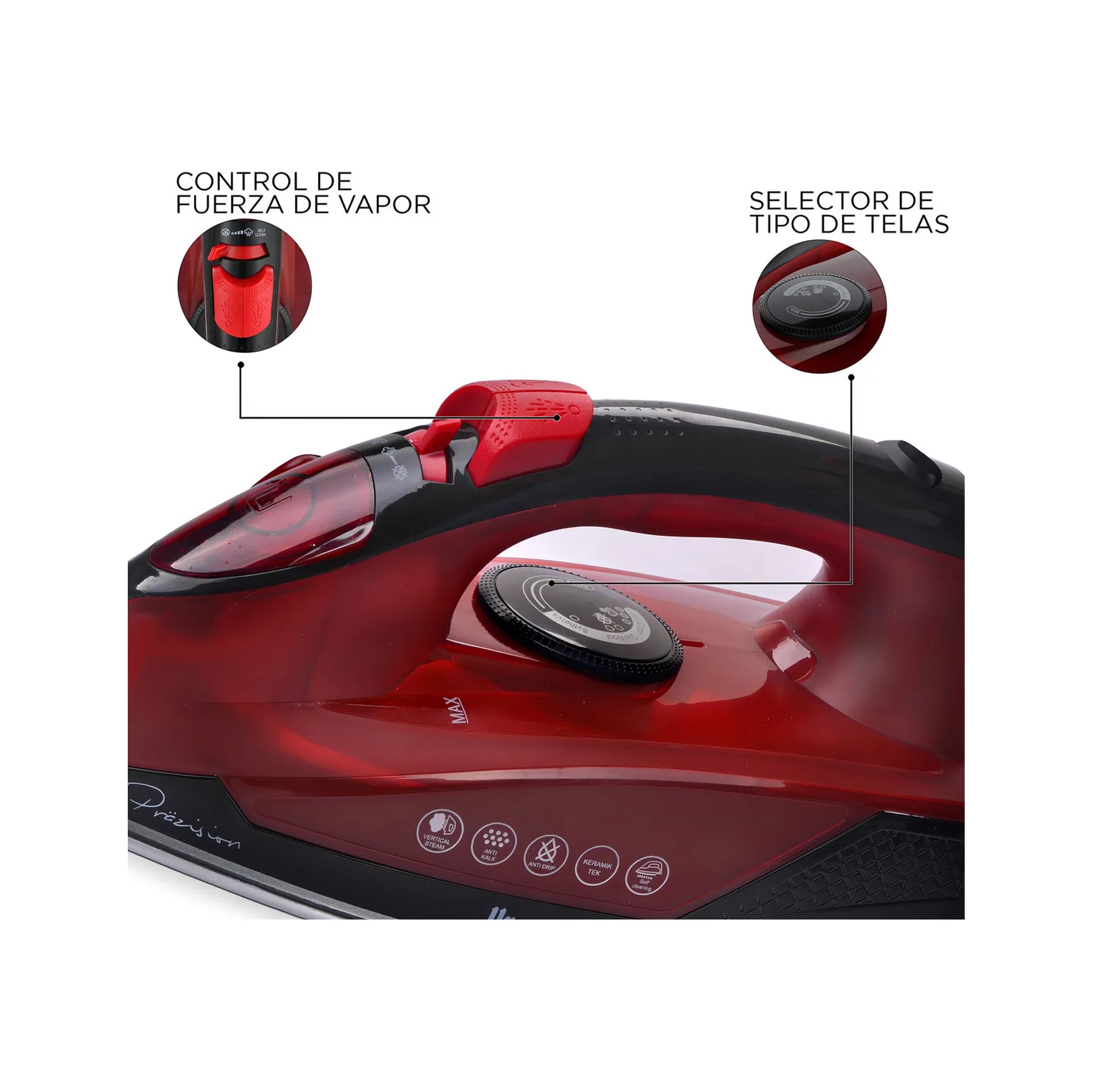 PLANCHA A VAPOR URSUS TROTTER 2400W UT-DUNST - 4