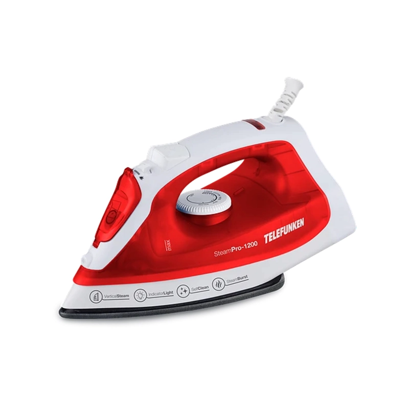 PLANCHA A VAPOR CLASICA STEAMPRO 1200W ROJA - 1