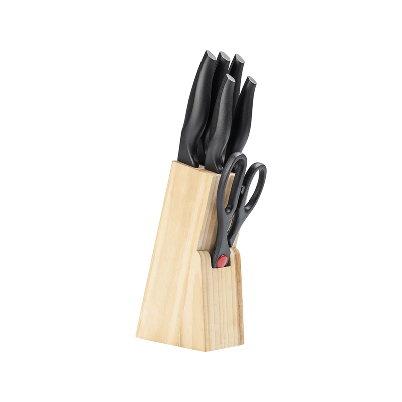 SET DE 7 PIEZAS CUCHILLOS ACERO INOXIDABLE BRINOX