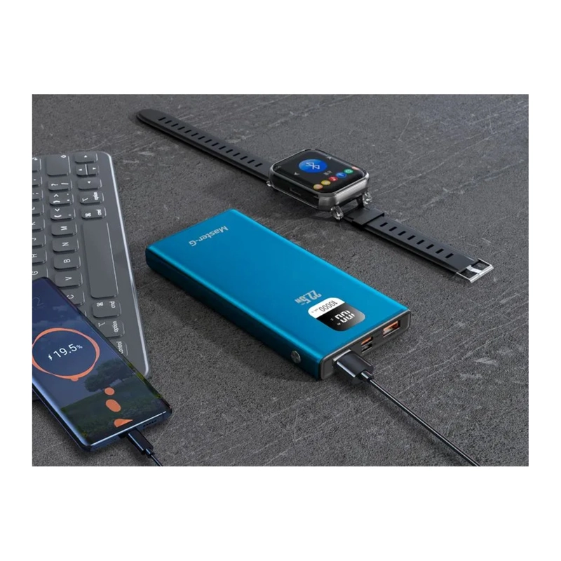BATERIA EXTERNA CARGADOR PORTATIL MASTER G 10000MAH - 4