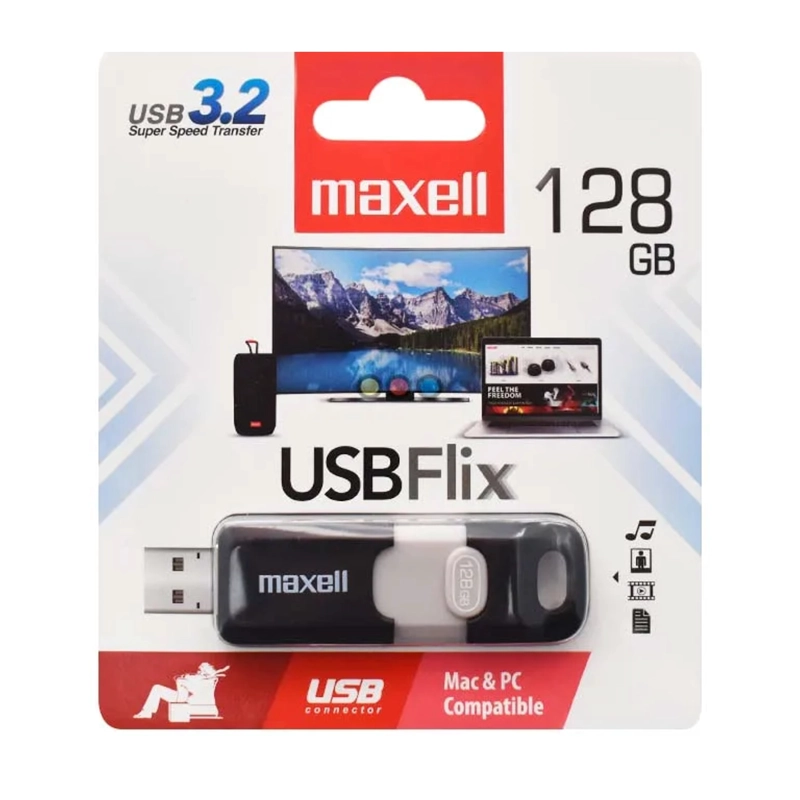 PENDRIVE USB 3.0 X 128GB MAXELL FLIX ALTA VELOCIDAD - 1