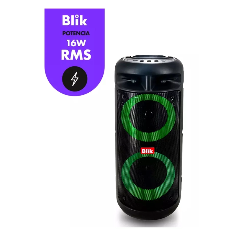 PARLANTE KARAOKE BLUETOOTH BLIK 16W CON MICROFONO - 4