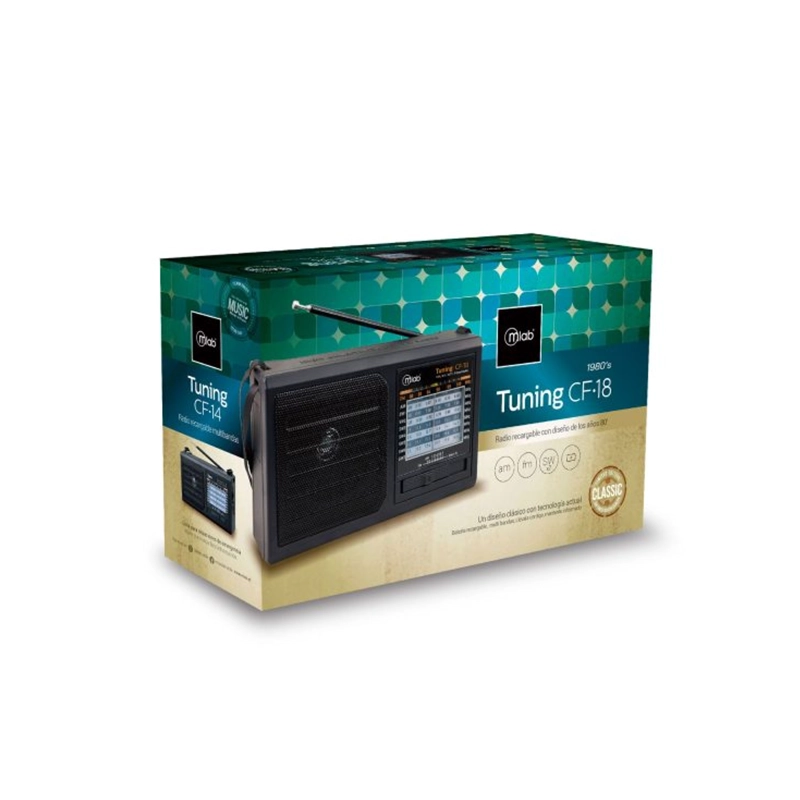 RADIO PORTATIL MICROLAB 9 BANDAS RECARGABLE - 2