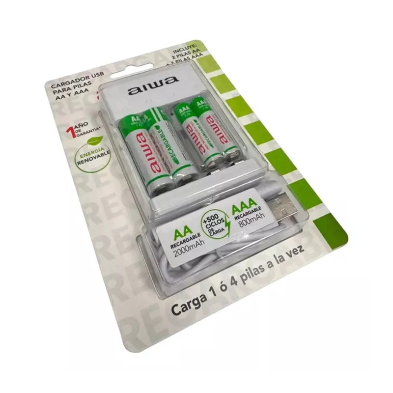 CARGADOR DE PILAS AA Y AAA 4 PILAS AIWA - 3
