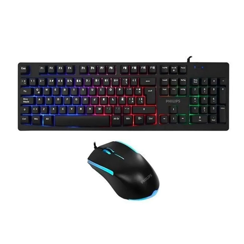 COMBO TECLADO GAMER Y MOUSE RGB PHILIPS - 3