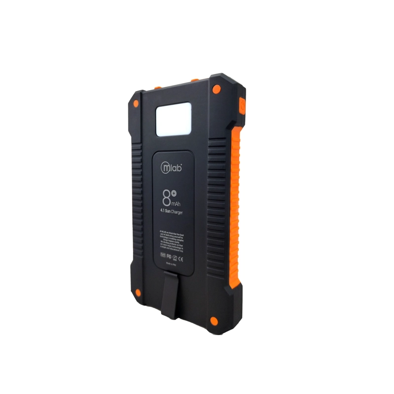 CARGADOR PORTATIL SOLAR 8000MAH MICROLAB - 2