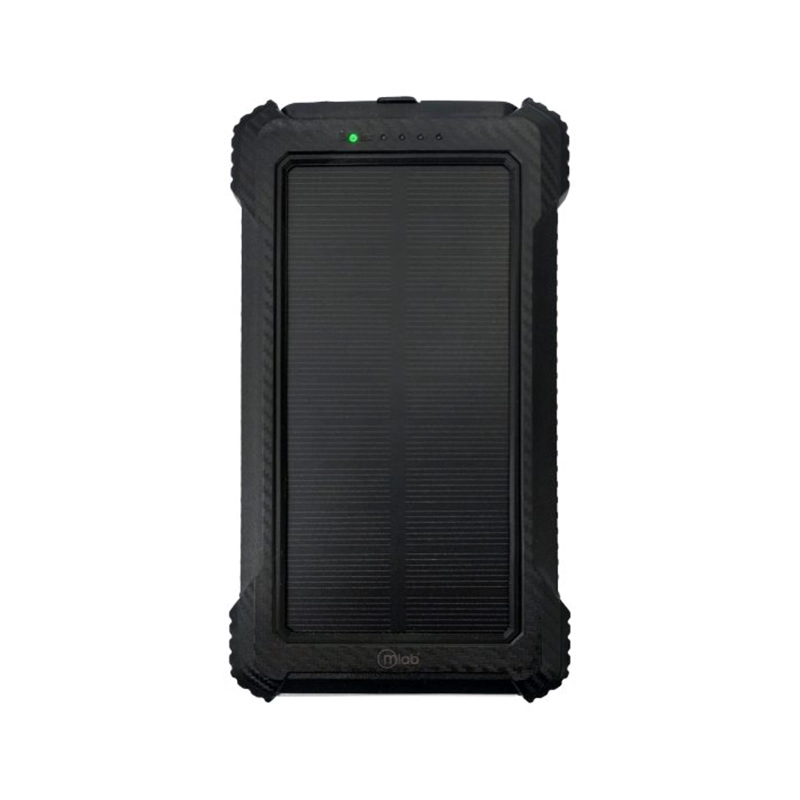 CARGADOR PORTATIL MICROLAB 10000MAH PANEL SOLAR - 3