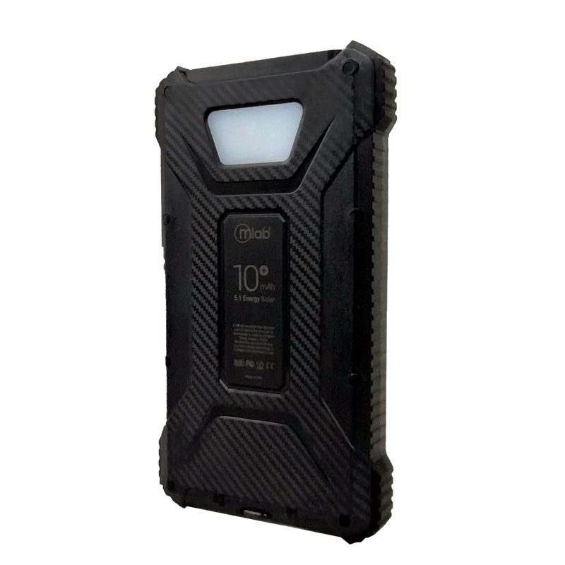 CARGADOR PORTATIL MICROLAB 10000MAH PANEL SOLAR - 5