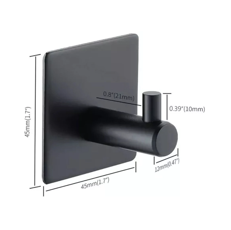 GANCHOS ADHESIVOS COLGADOR PERCHERO BAÑO COCINA ACERO INOX - 4