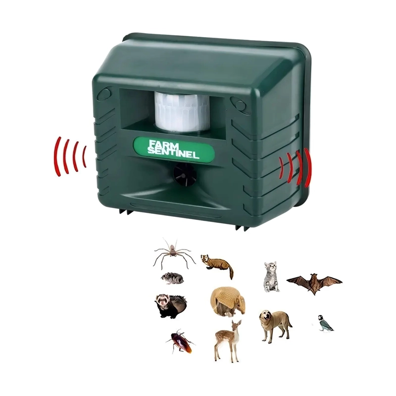 AHUYENTADOR ULTRASONICO REPELENTE DE ANIMALES PLAGAS - 6