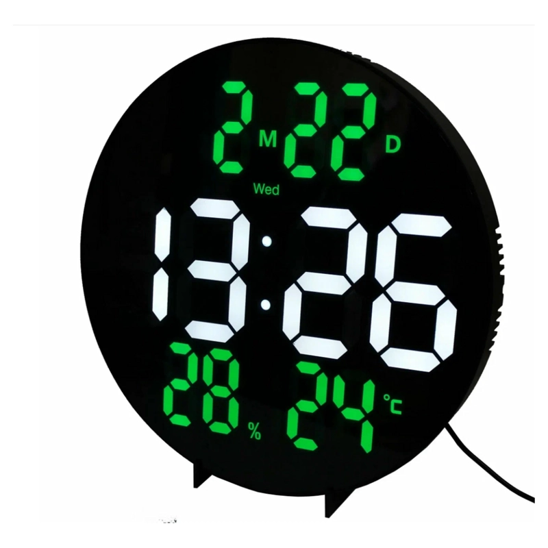 RELOJ DE PARED DIGITAL CON CONTROL REMOTO - 5