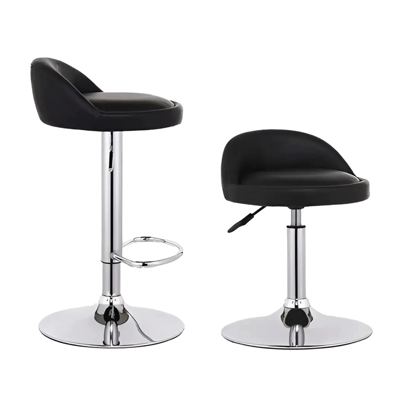 SILLA PISO BAR TABURETE CON RESPALDO ALTURA REGULABLE - 2