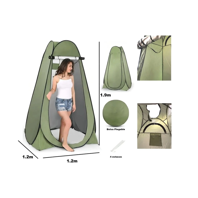 CARPA CASETA DE BAÑO VESTIDOR PORTATIL PARA CAMPING - 2