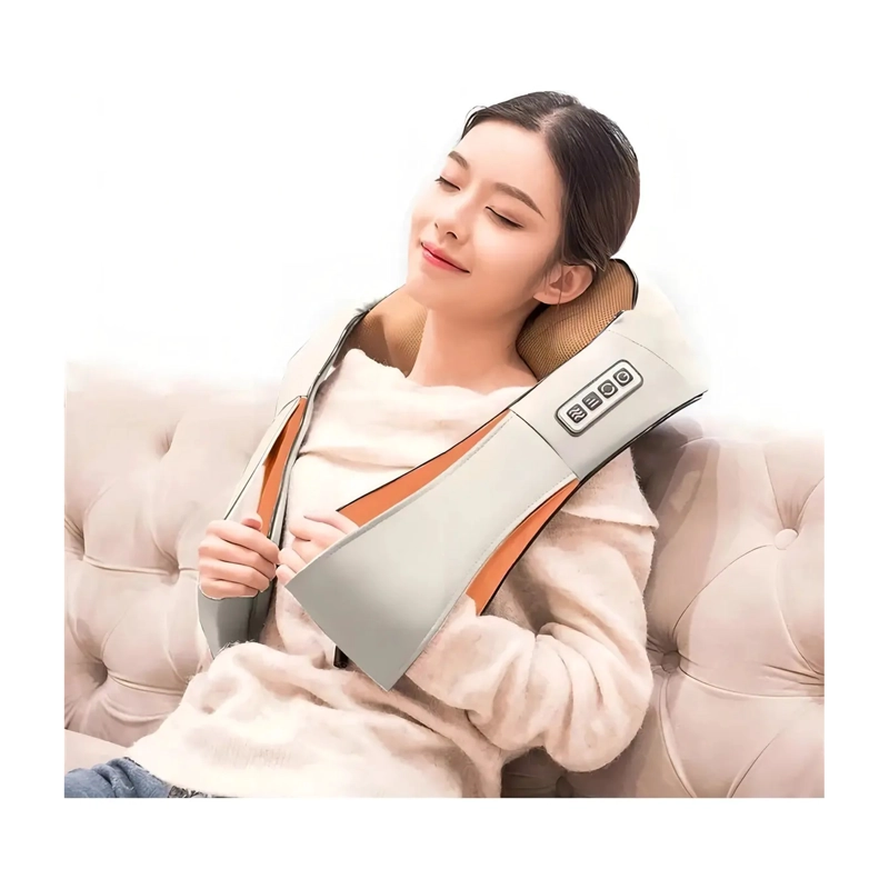 MASAJEADOR ELE CTRICO LUMBAR Y CERVICAL CON CALOR E INTENSIDAD AJUSTABLE - 2