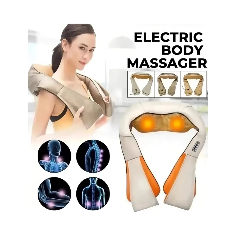 MASAJEADOR ELE CTRICO LUMBAR Y CERVICAL CON CALOR E INTENSIDAD AJUSTABLE - 4