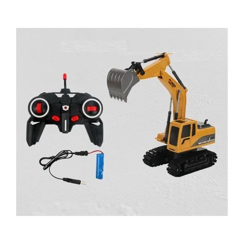 JUGUETE RETROEXCAVADORA RC CONTROL REMOTO - 4