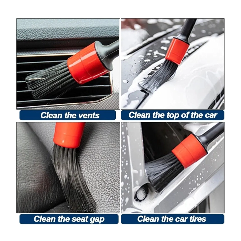 KIT 21 PIEZAS PARA LIMPIEZA DE AUTO INTERIOR EXTERIOR PAD TALADRO - 5