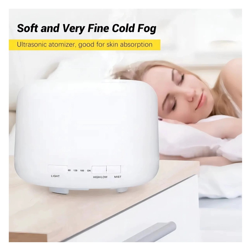 HUMIDIFICADOR ULTRASONICO HUMIFICADOR AIRE DIFUSOR 500ML - 3