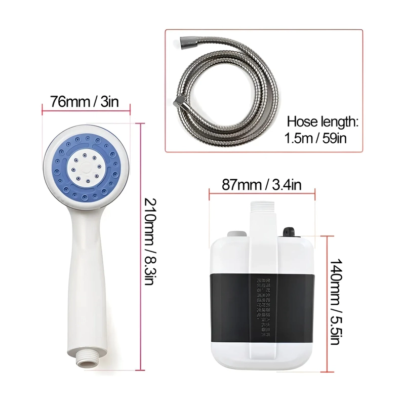DUCHA RECARGABLE PARA EXTERIORES - 4