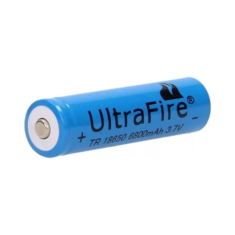 X10 BATERIAS 18650 RECARGABLES 3.7V 6800MAH PARA LINTERNA - 1
