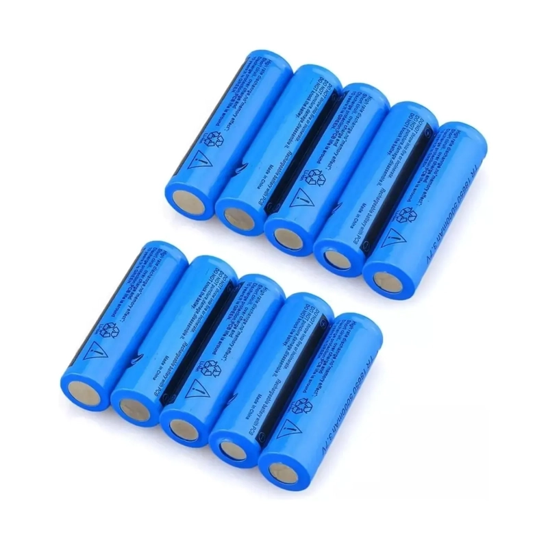 X10 BATERIAS 18650 RECARGABLES 3.7V 6800MAH PARA LINTERNA - 4