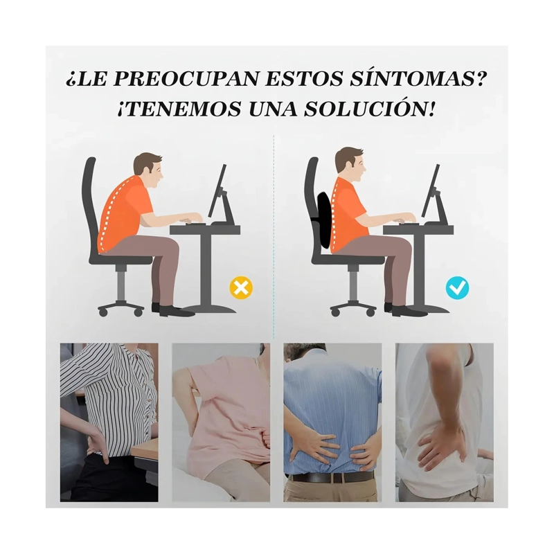 ALMOHADA PARA SILLA DE RUEDAS LUMBAR AUTO OFICINA - 4