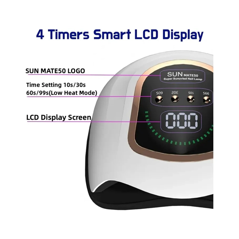 SECADOR UÑA UV LED LAMPARA MANICURE LCD PROFESIONAL 300W - 4