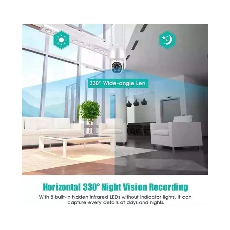SMART CAMARA IP WIFI ALARMA EXTERIOR ANTI AGUA IP66 - 4