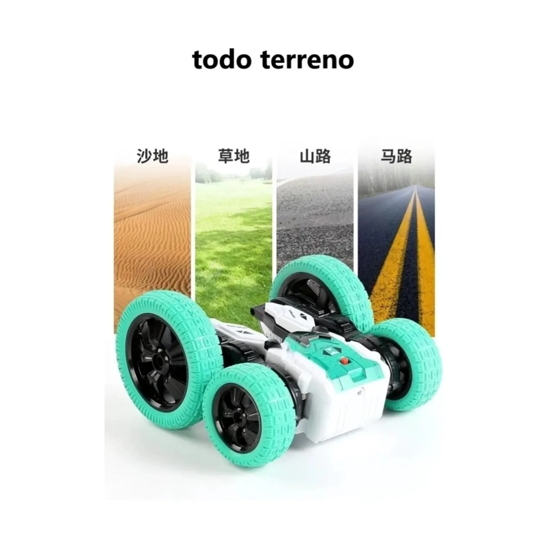 AUTO LOCO CRAZY CAR LUCES CONTROL REMOTO ACROBATICO 360 - 2